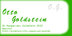 otto goldstein business card